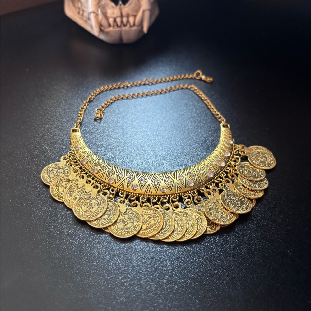 3/$15 - Elegant Gold Coin Necklace